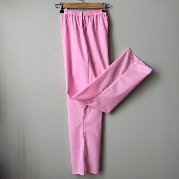 Matching Pajama Set Pastel Pink w/Blue Vintage Nite Mates - Picture 4 of 14